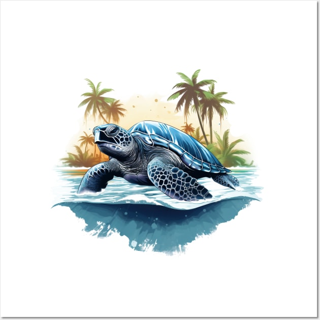 Green Sea Turtle Wall Art by zooleisurelife